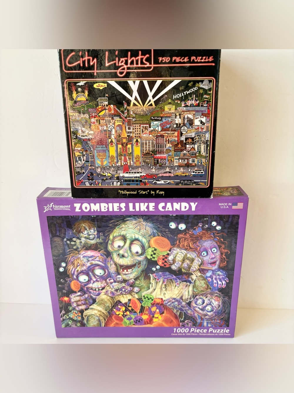 Jigsaw Puzzle‎ Lot Zombies & Hollywood 750 & 1000 Pieces